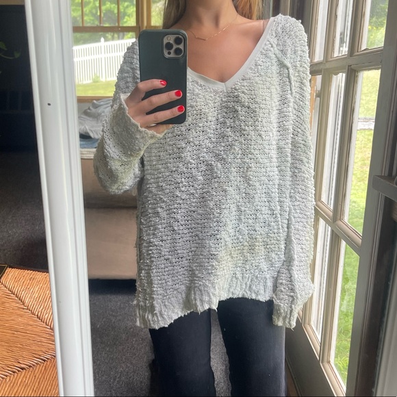 Free people light blue sweater - Picture 1 of 2
